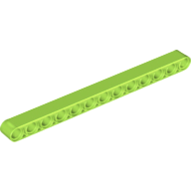lime technic liftarm thick 1 x 13