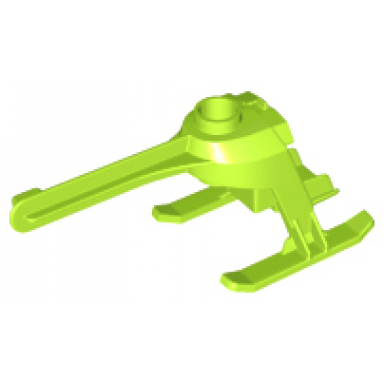 lime flying helicopter model body