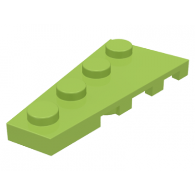 lime wedge plate 4 x 2 left