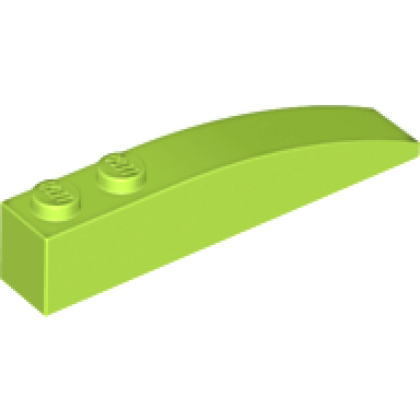 lime slope curved 6 x 1