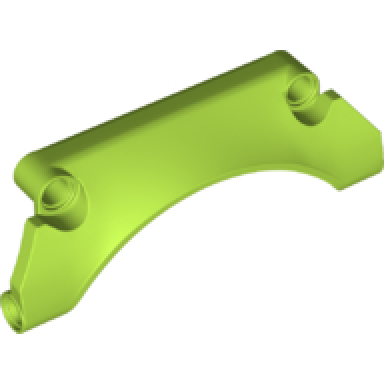 lime technic panel car mudguard arched 30 9 x 2 x 3 straight top