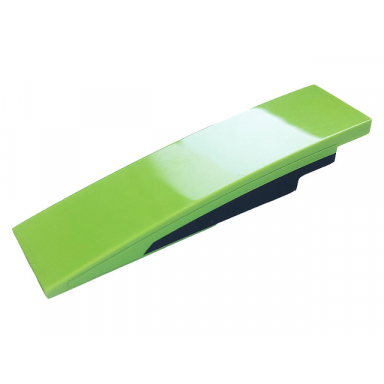 lime slope curved 8 x 2 with black stripe pattern model right side sticker - set 76899