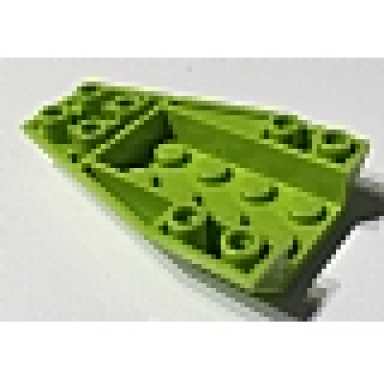 lime wedge 6 x 4 triple inverted curved