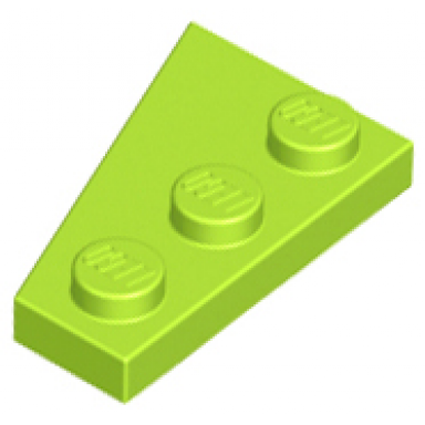 lime wedge plate 3 x 2 right