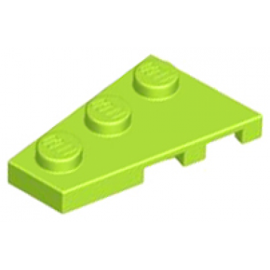 lime wedge plate 3 x 2 left