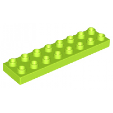 lime duplo plate 2 x 8