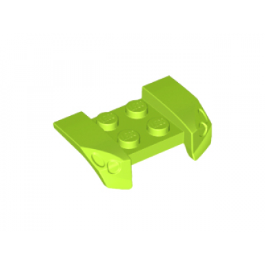 lime vehicle mudguard 2 x 4 with headlights overhang