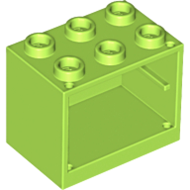 lime container cupboard 2 x 3 x 2 - hollow studs