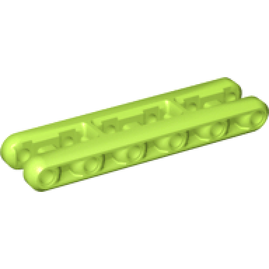 lime technic liftarm modified double 3 x 11 flexible