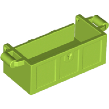 lime container treasure chest bottom with slots in back