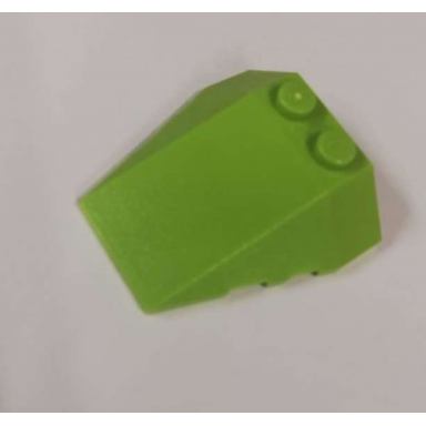 lime wedge 4 x 4 triple with stud notches