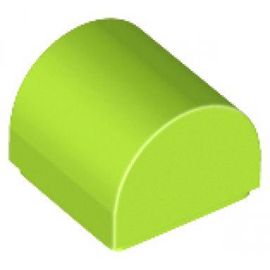 lime slope curved 1 x 1 x 2 3 double