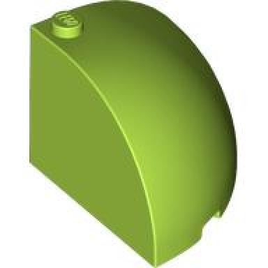 lime brick round corner 4 x 4 x 2 2 3 dome top