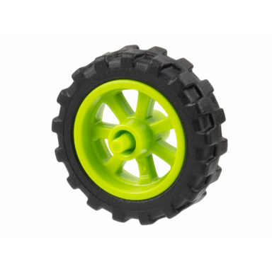 lime wheel 15mm d x 6mm city motorcycle with black tire 21mm d x 6mm city motorcycle 50862 50861