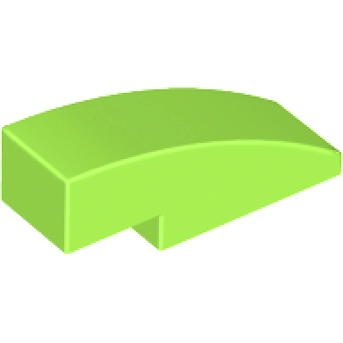 lime slope curved 3 x 1