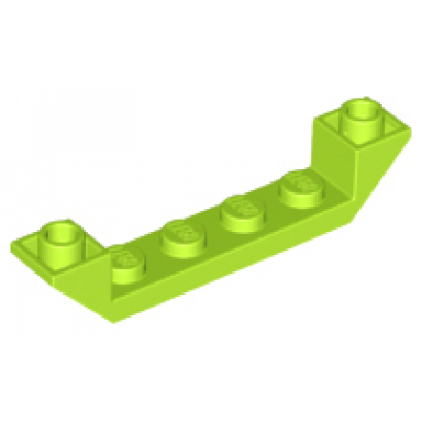 lime slope inverted 45 6 x 1 double with 1 x 4 cutout