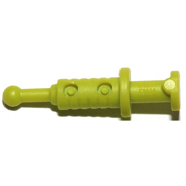 lime minifigure utensil syringe with 2 hollows