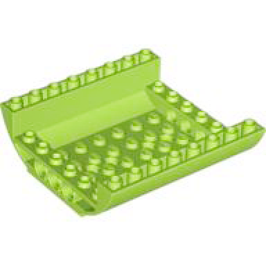 lime slope curved 8 x 8 x 2 inverted double