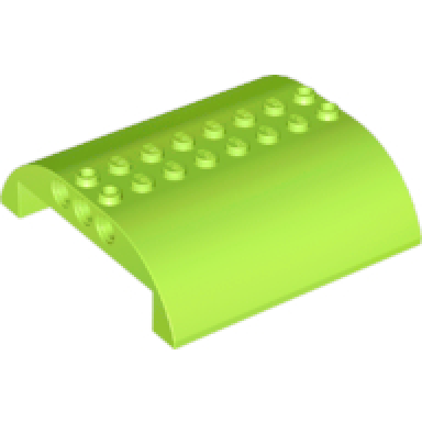 lime slope curved 8 x 8 x 2 double