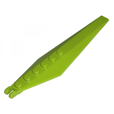 lime hinge plate 3 x 12 with angled side extensions and tapered ends