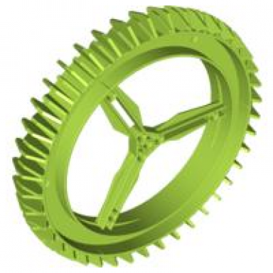 lime wheel hard plastic spoked giant thin 160mm d x 28mm