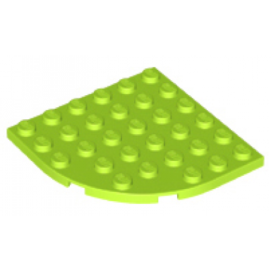 lime plate round corner 6 x 6