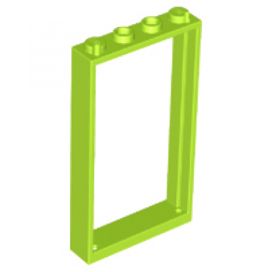 lime door frame 1 x 4 x 6 with 2 holes on top and bottom