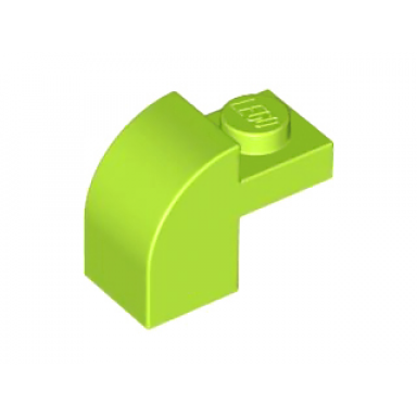 lime slope curved 2 x 1 x 1 1 3 with recessed stud