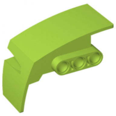 lime technic panel car mudguard right