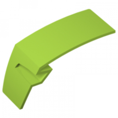 lime technic panel car mudguard left