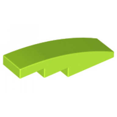 lime slope curved 4 x 1