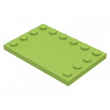 lime tile modified 4 x 6 with studs on edges