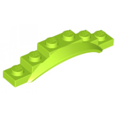 lime vehicle mudguard 1 1 2 x 6 x 1 with arch