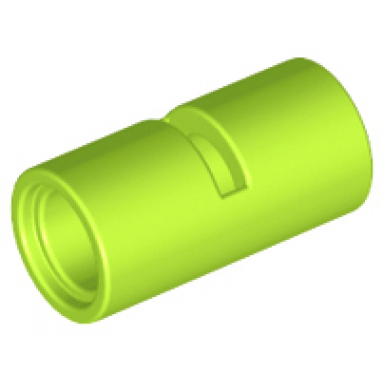 lime technic pin connector round 2l with slot pin joiner round
