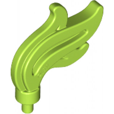 lime minifigure plume feather triple compact flame water with small pin