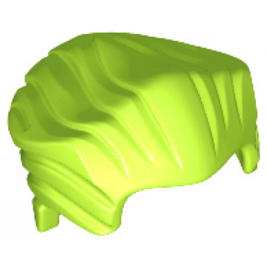 lime minifigure hair swept back with widows peak