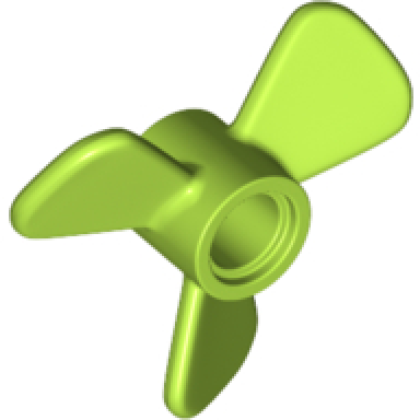 lime propeller 3 blade 3 diameter with pin hole
