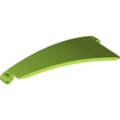 lime technic panel curved 50 5 x 13 tapered left