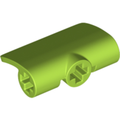 lime technic panel curved 2 x 3 x 1