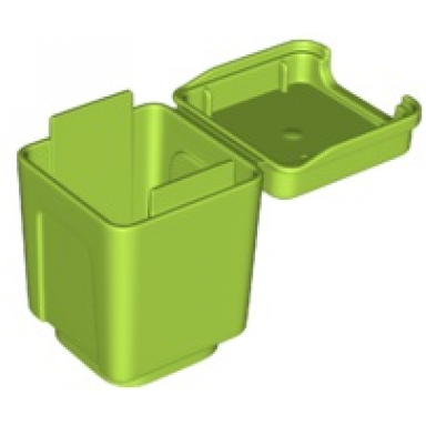 lime duplo container garbage can with lid