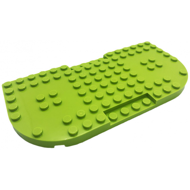lime brick modified 8 x 16 x 2 3 with 1 x 4 indentations and 2 rounded corners