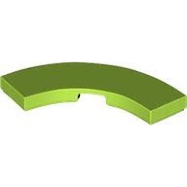lime tile round corner 3 x 3 macaroni