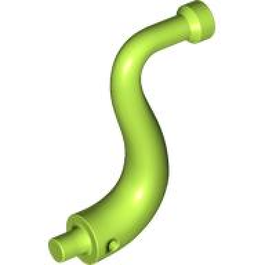 lime elephant tail trunk with bar end - long straight tip