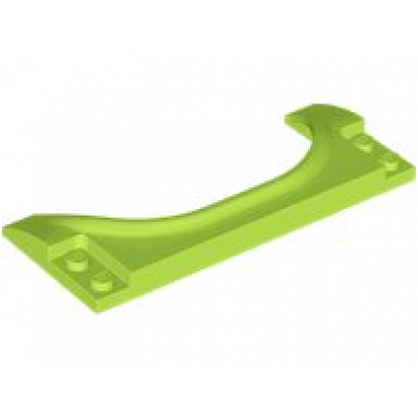 lime vehicle mudguard 10 x 4 x 2 3 with horizontal arch curved 