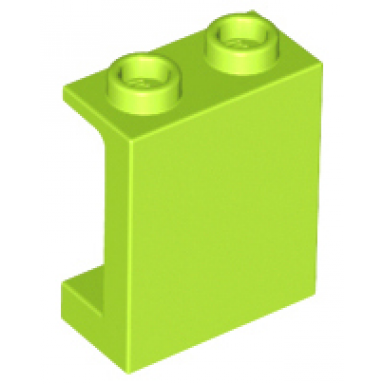 lime panel 1 x 2 x 2 with side supports - hollow studs
