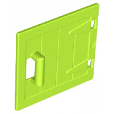 lime duplo door window pane 1 x 4 x 3 wooden gate with handle