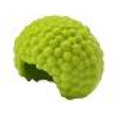 lime minifigure hair bubble style afro