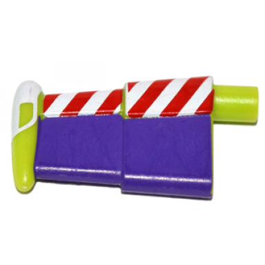 lime minifigure spacesuit wing with red and white stripes and purple wing surface pattern buzz lightyear