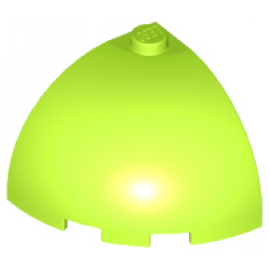 lime brick round corner 3 x 3 x 2 dome top