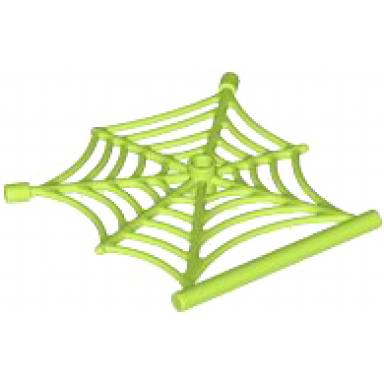 lime spider web flat with hollow stud bar ends and bar